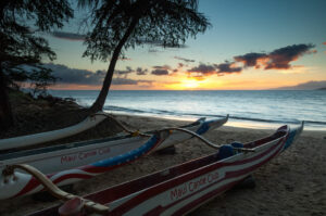 Maui Canoe Sunset